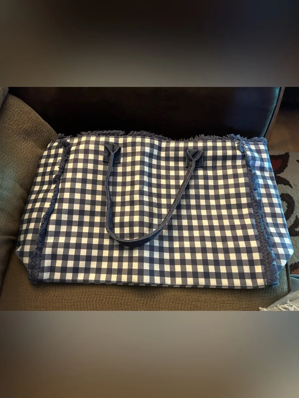 Styline Gingham Tote Bag